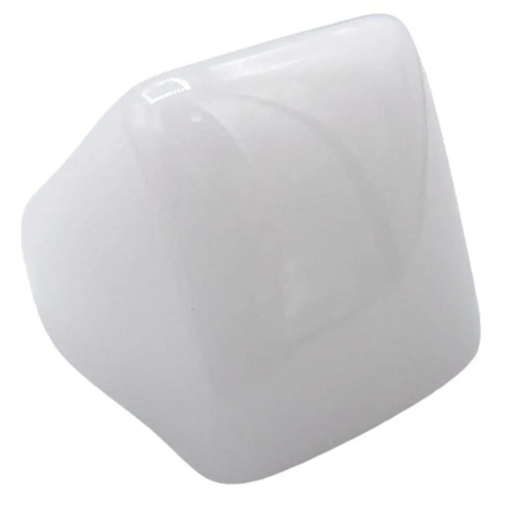 White Acrylic Geometric Square Chunky Statement Ring Size 7